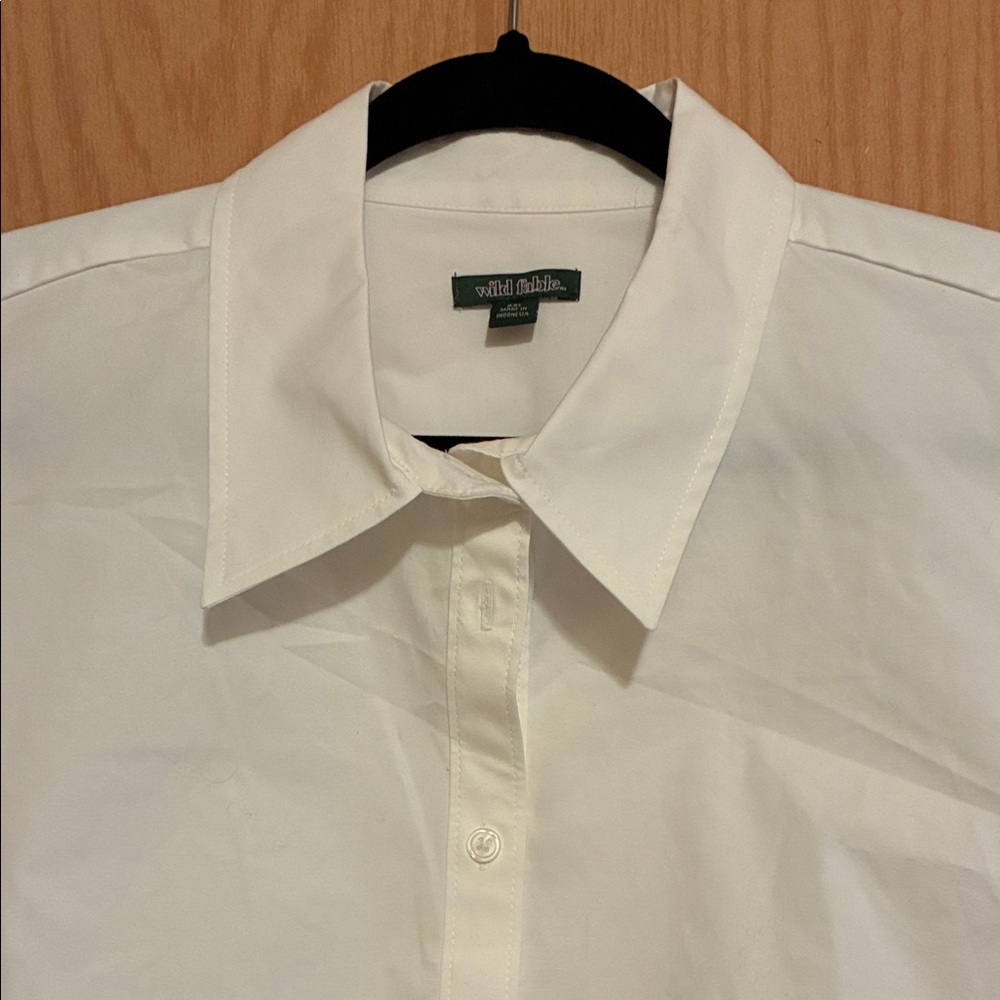 Wild Fable White Button Down Shirt - Picture 2 of 4